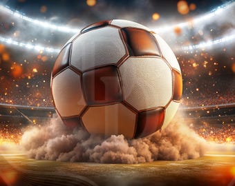 Fußball Hintergrund Foto für Canva, Photoshop Hintergrund, Tumbler Design - Hochauflösende Digital Download