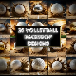 Beachvolleyball Kulissen Bündel von 20 - Fotografie | Beachvolleyball Hintergrund | Photoshop Hintergründe | Sportfoto | Hochauflösender Download
