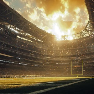 Football Sports Stadium Field Background with smoke and lights, Football Design, Football Stadium Background PNG - High Quality Download PNG