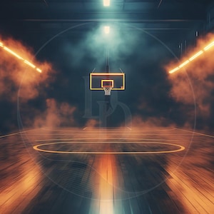 Basketball Court Design - Photography | Basketball Background | Photoshop Background | Sport Photo Backdrop | High-Resolution PNG Download