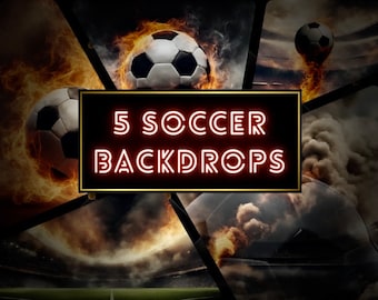 Fondos de fútbol para fotos: Fondos para fotografía deportiva (Descarga digital)