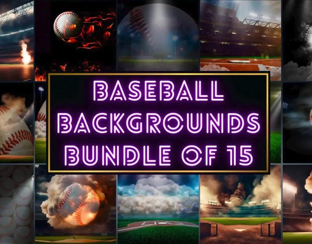 15 Baseball Backdrops Bundle - Photography | Baseball Background ...