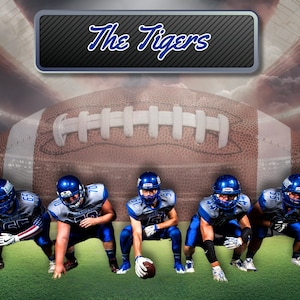 Football Field, Football Banner Backdrop, Team Photo Backdrop PNG - Instant Download