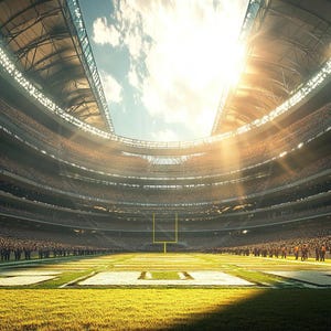 Football Sports Stadium Field Background with smoke and lights, Football Backdrop, Football Stadium Background PNG - High Quality PNG