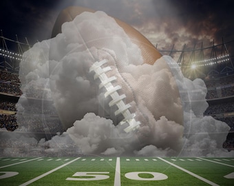 Football Sports Field Background with smoke and lights, Football Backdrop, Football Stadium Background Image - High Quality Download