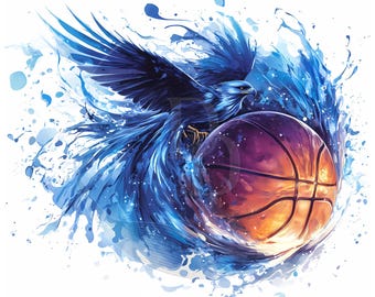 Basketball Fire Flames PNG: Sports Sublimation Clipart (Digital Download)
