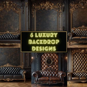 6 Luxury Minimalist Brown Backdrops, Luxury Backdrops, Minimalist overlays, Studio overlays, Digital Backdrop, Luxury overlays for Photoshop