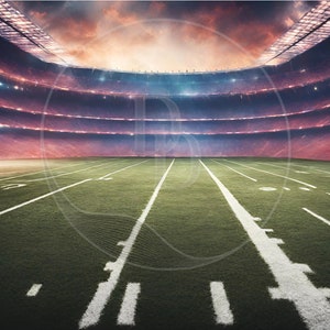 Football Stadium Background, Football Field Wall Art - Digital Download PNG