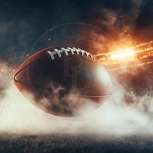 Football Sports Backdrop Field Background with smoke and lights, Football Backdrop, Football Stadium Background - High Quality Design PNG