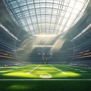 Football Sports Stadium Field Background with smoke and lights, Football Backdrop, Football Stadium Background PNG - High Quality Download