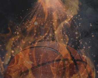 Basketball Flamme Hintergrund - Fotografie | Basketball Hintergrund | Photoshop Hintergründe | Sport Foto Hintergrund - hochauflösender Download