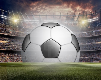 Fondo de campo de fútbol de alta resolución: Banner deportivo (descarga digital)