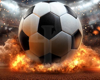 Fußball Poster Foto für Canva, Photoshop Hintergrund, Tumbler Design - Hochauflösende Digital Download