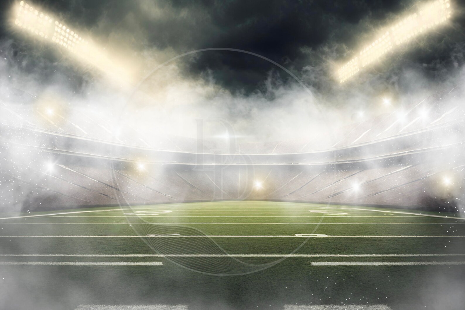 Football Stadium Background Football Field Wall Art Etsy