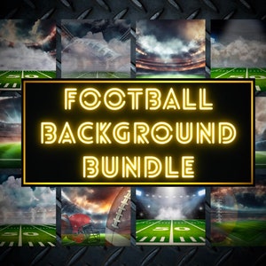 Football Field Photography Backdrop Bundle: High-Resolution PNG (Digital Download)