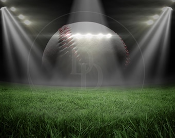 Baseball Ballpark Photography Backdrop: Sports Photo Design (digital ...