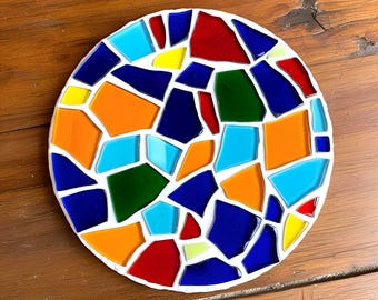 Kit de manualidades de mosaicos de vitrales para bricolaje, decoración de mesa / Idea de regalo para aniversarios o recuerdos de despedida de soltera / Caja de regalo de cuidado personal para ella
