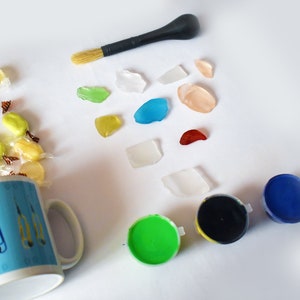 Caja de noche de fecha de pintura de vidrio marino para dos / kit de artesanía diy / regalo de aniversario / regalo de aniversario para ella / regalo de boda imagen 6