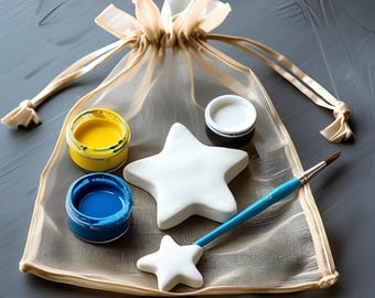 Recuerdos de boda para pintar / Recuerdos de boda para pintar para invitados jóvenes / Recuerdos de boda con temática celestial de frutas de jardín / Kit de manualidades con arcilla