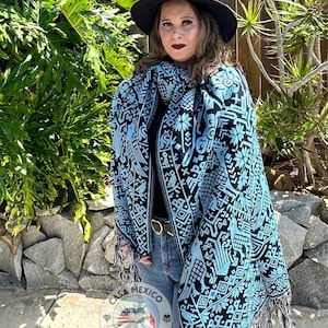 Birds design Rebozo, Handmade Woven wrap, Shawl Wrap, Handcrafted Rebozo, Women wrap, Mexican Bird Wrap, Mexican Traditional Wrap, Rebozo