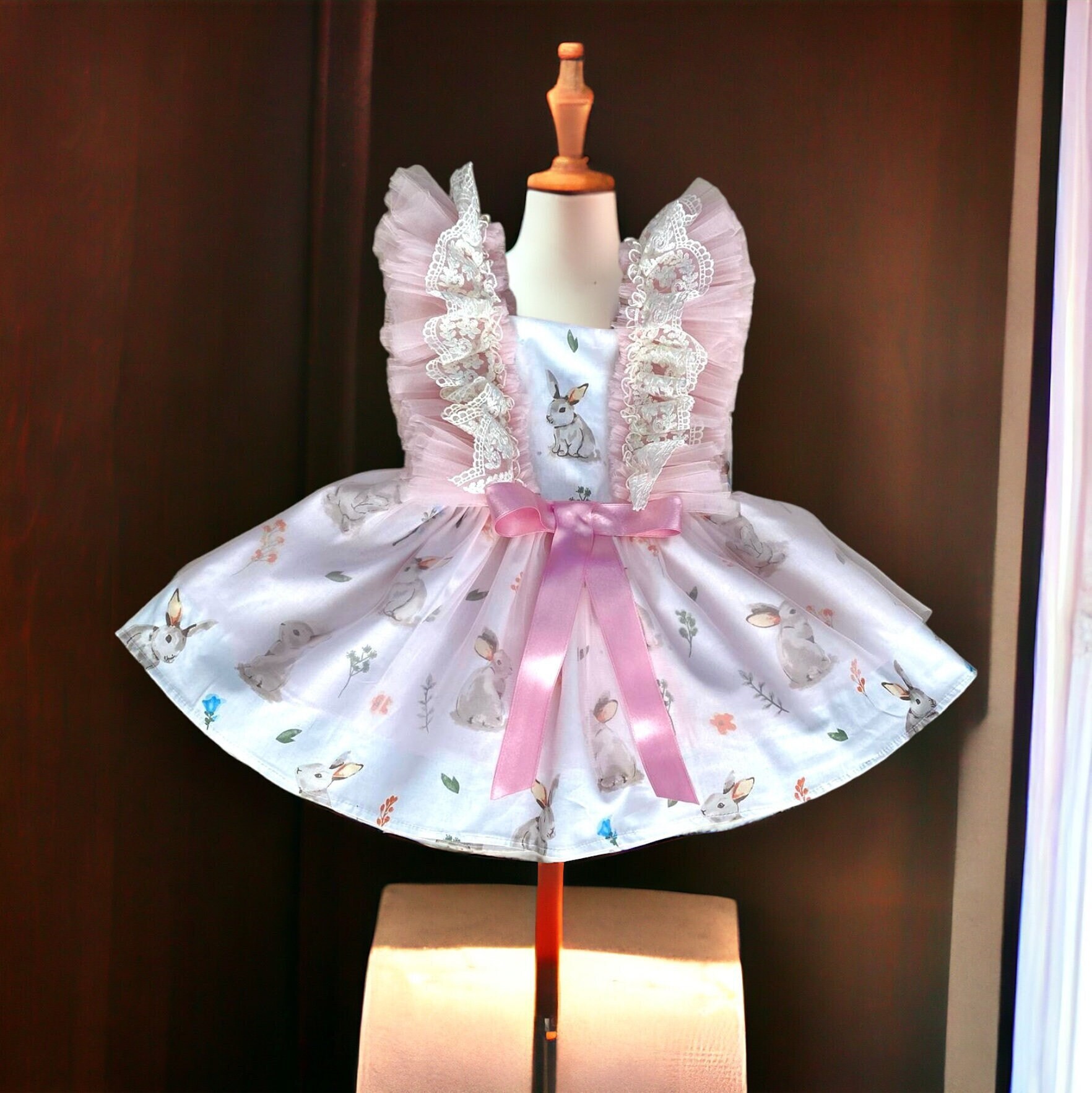 Bunny Print Dress Etsy