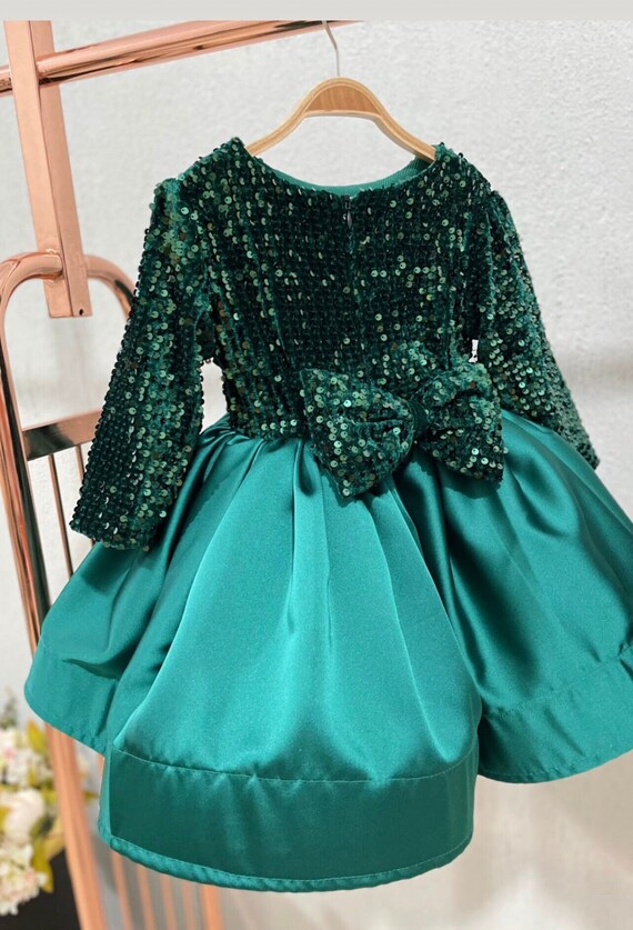 Baby Girl Sequin Sparkle Christmas Dress Girls Green Christmas Outfit Green Sequin Baby Girl Holiday Dress Toddler Christmas Photoshoot Etsy Canada