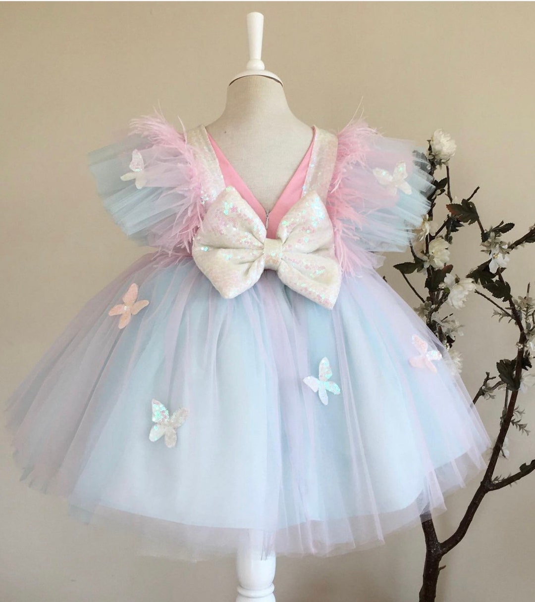 cute butterfly dresses Amazon.com: Toddler Baby Girl Tulle Dress Butterfly Floral Ruffle  Sleeveless Lace Wing Dresses Kids Cute (Beige, 6-12 Months): Clothing,  Shoes & Jewelry