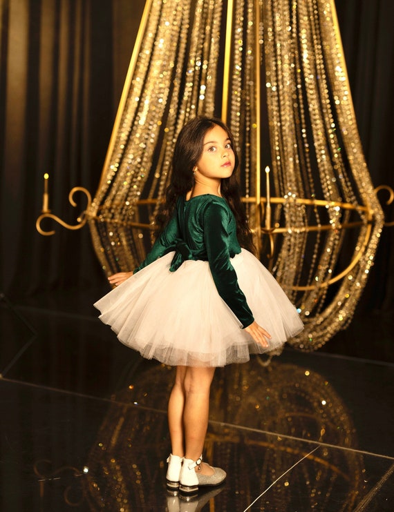 Baby Girl Green Velvet Christmas Dress Girl Kids Toddler Christmas Dress Girl Christmas Photoshoot Dress Kids Holiday Outfit Etsy