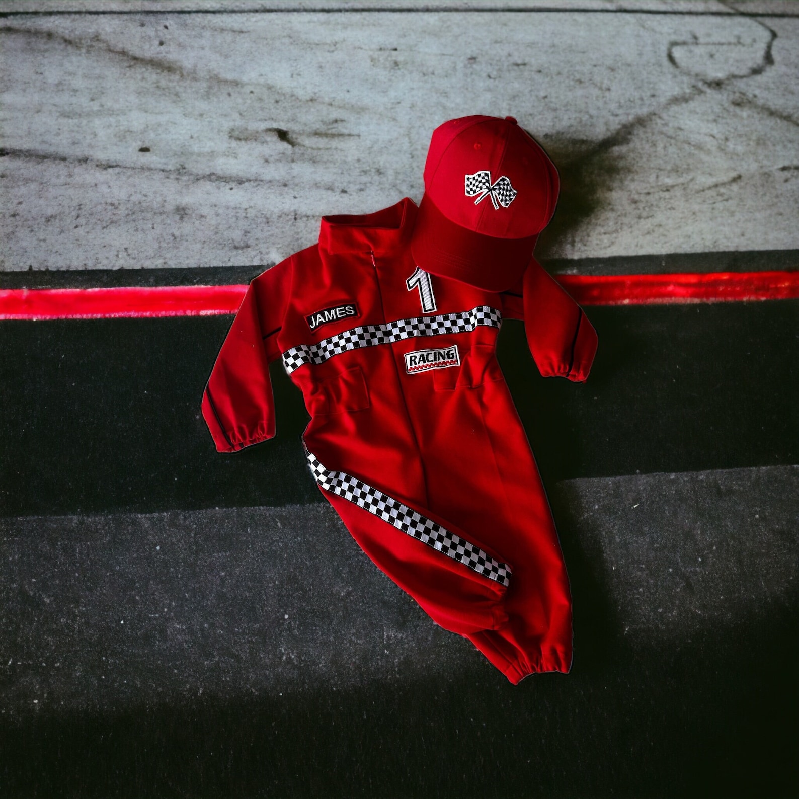 Custom Name Baby Boy Racing Suit, Baby Boy Racking Birthday Costume ...