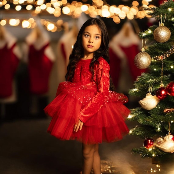 Generisch Robe Pour Fille - Costume De Noël - Tenue Du Nouvel