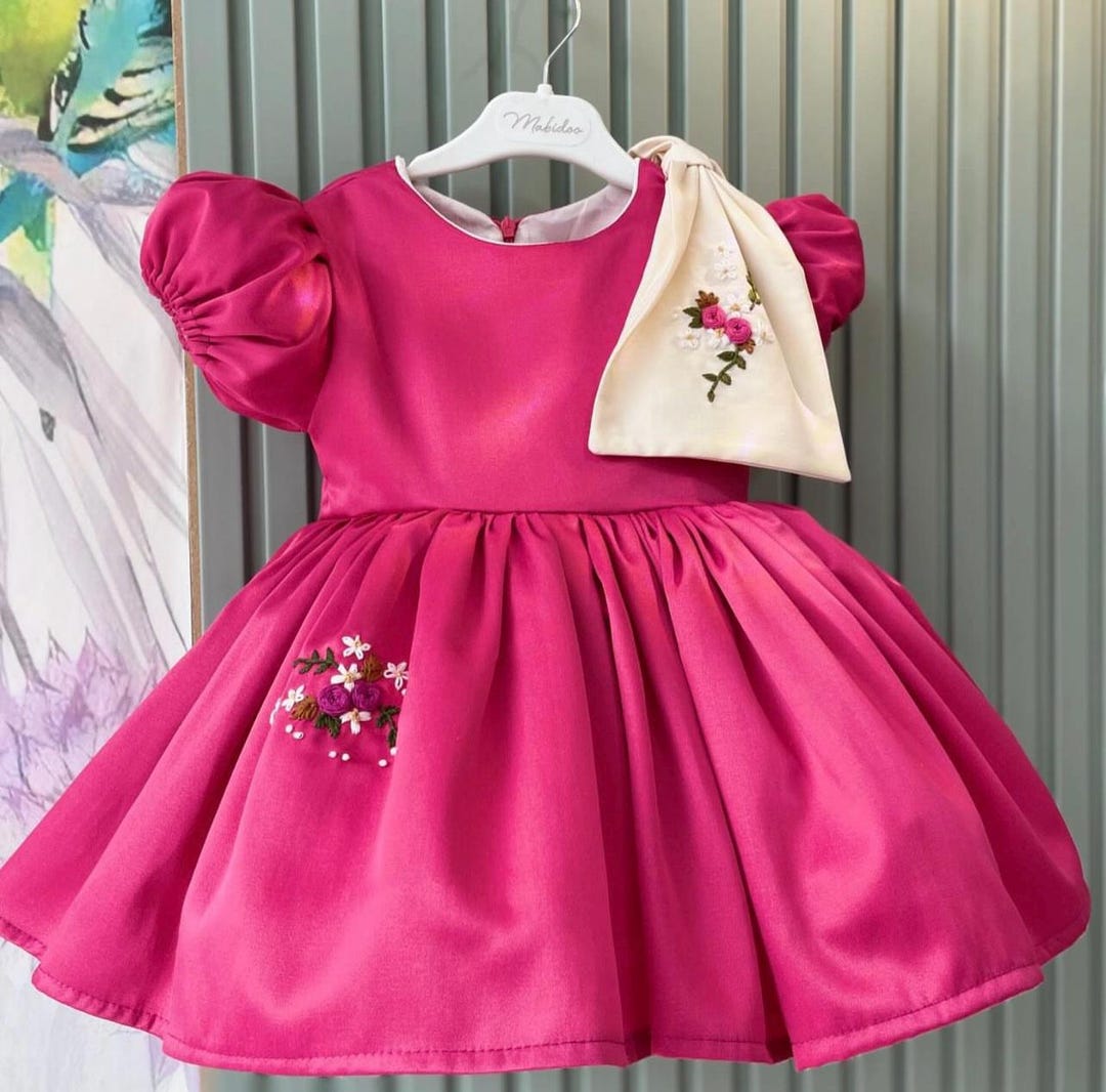 luxury baby girl dresses Luxury Cute Baby Girl Formal Dresses Toddler Birthday Party Ball Gown, Blue / 7-8 Years (140cm)