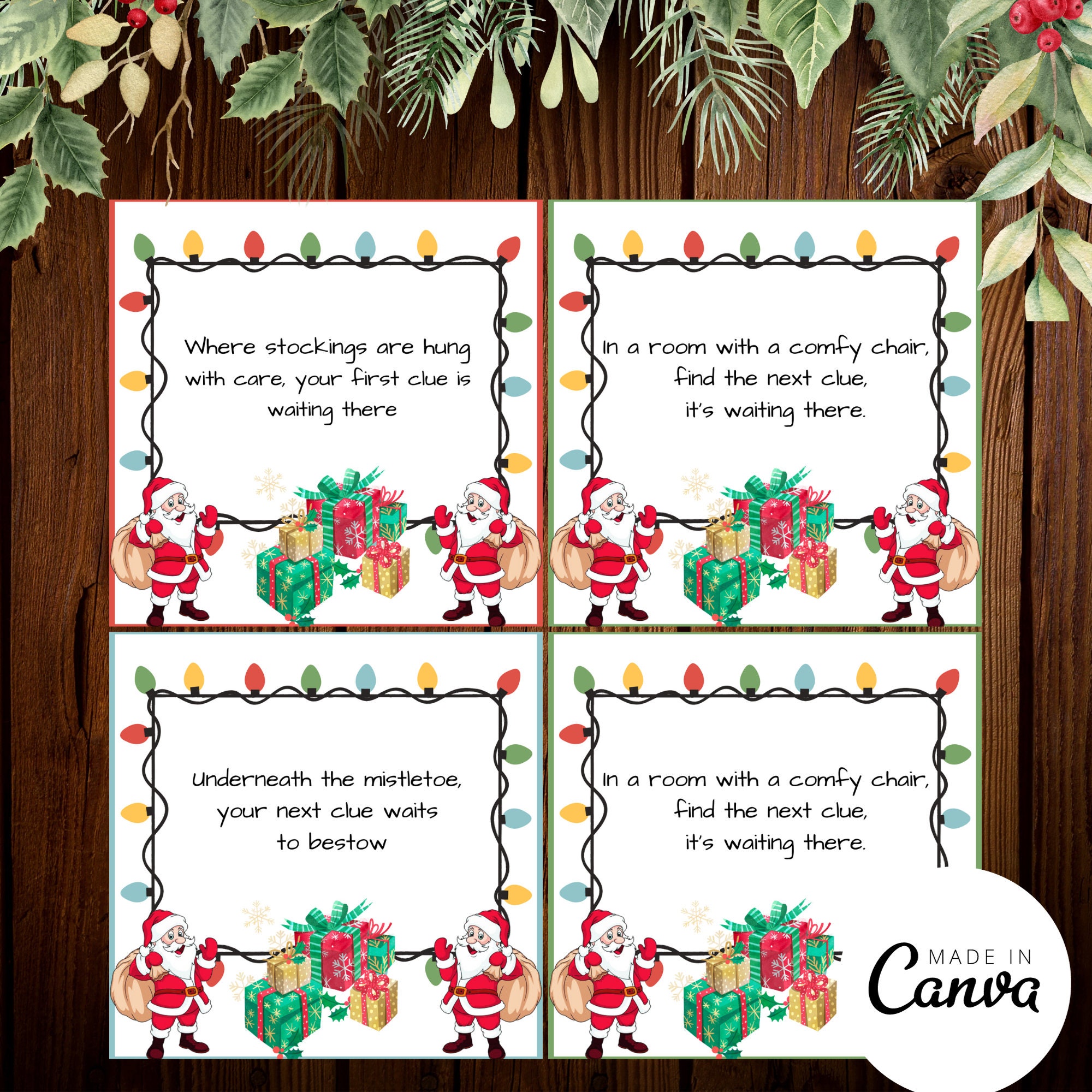 Christmas Scavenger Hunt Printable, Holiday Family Game PDF, Winter Fun ...