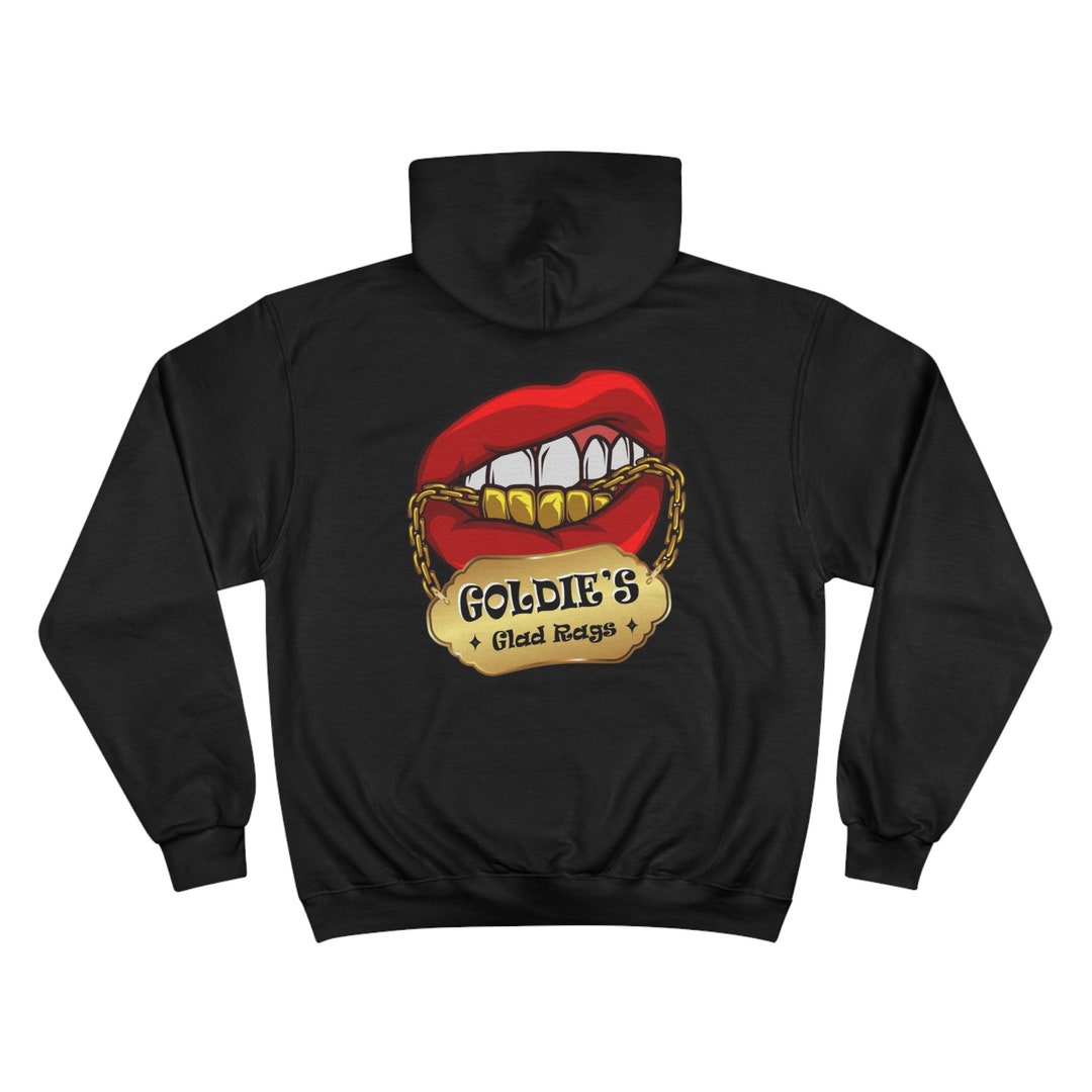 Goldie's Glad Rags Hoodie, Gold Grill Teeth, Streetwear Fashion Idea ...