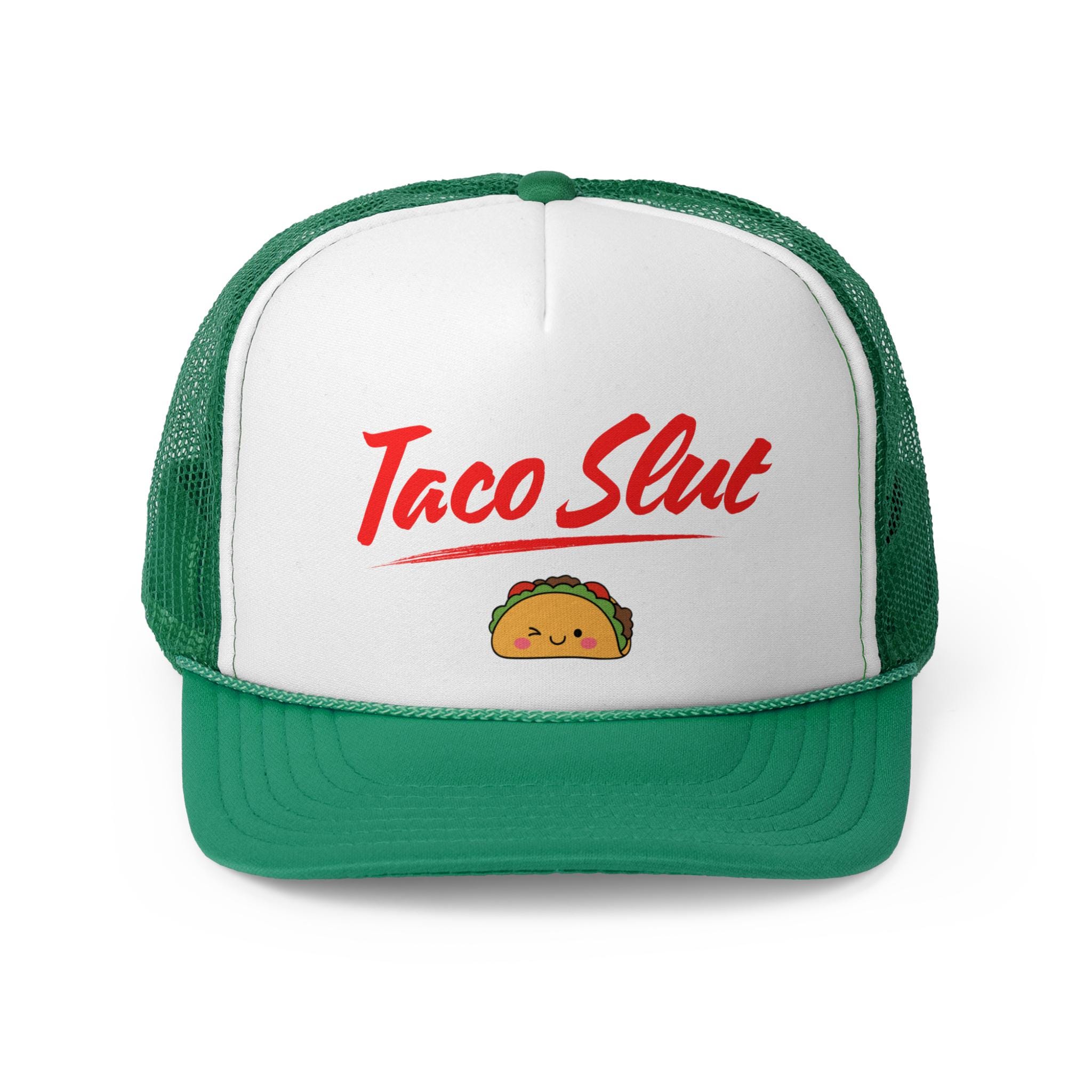 Women\'s Embroidery Adjustable Washed Distressed Casual Trucker Hat Taco Skull Vintage Logo Embroidered Hat | Tacotarian main image 3