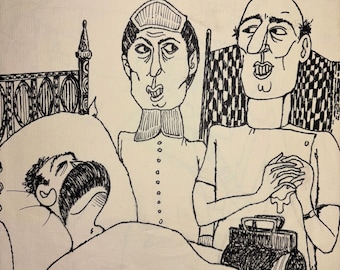 francisco espinoza dueñas pintor ,grabador y dibujante peruano visito cuba en los 70 y realizo varios trabajos alla que fueron publicados.