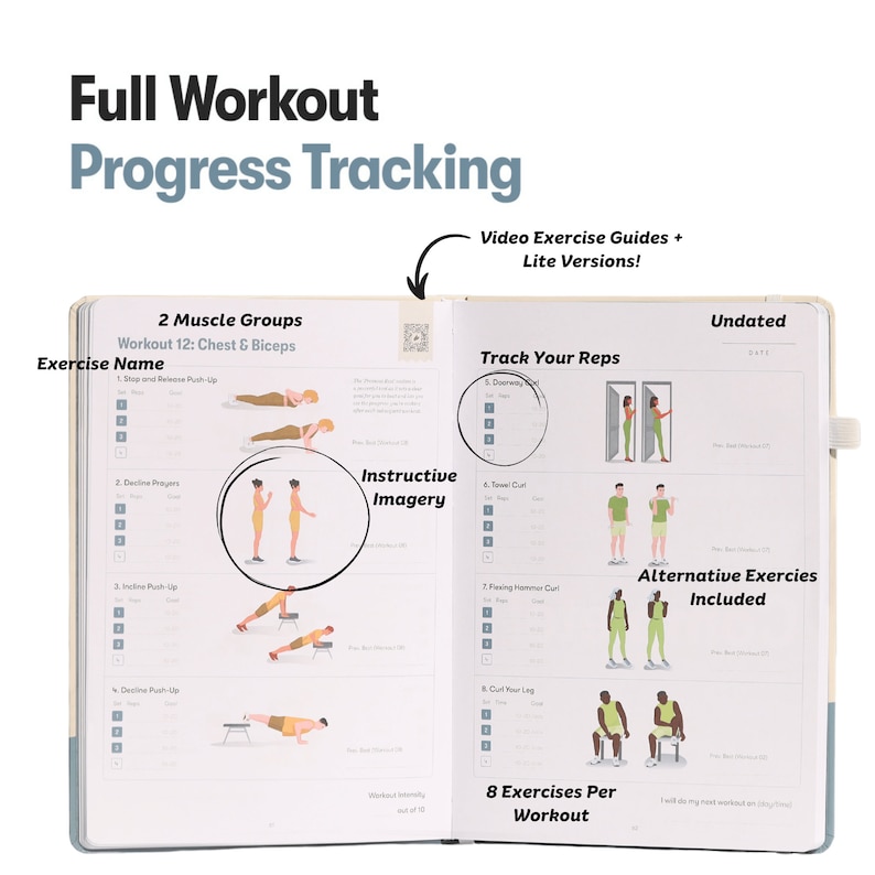 Bodyweight Home Workout Journal: 13-week Fitness Planner - Etsy