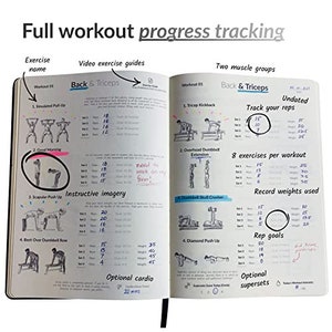 The Dumbbell Home Workout Journal. 13-Week Program. Fitness Planner / Workout Book that only requires dumbbells. Workout Journal for Women & Men. Workout Planner for Women. Workout Log Book / Fitness Journal / Workout Notebook. Digital Planner