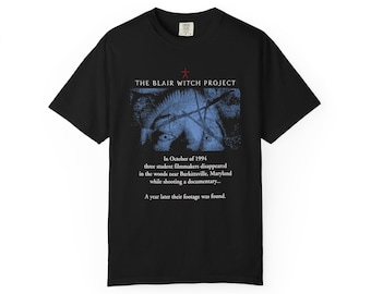 Blair Witch Projekt Poster T-Shirt | Vintage Horrorfilm T-Shirt Komfort Farben