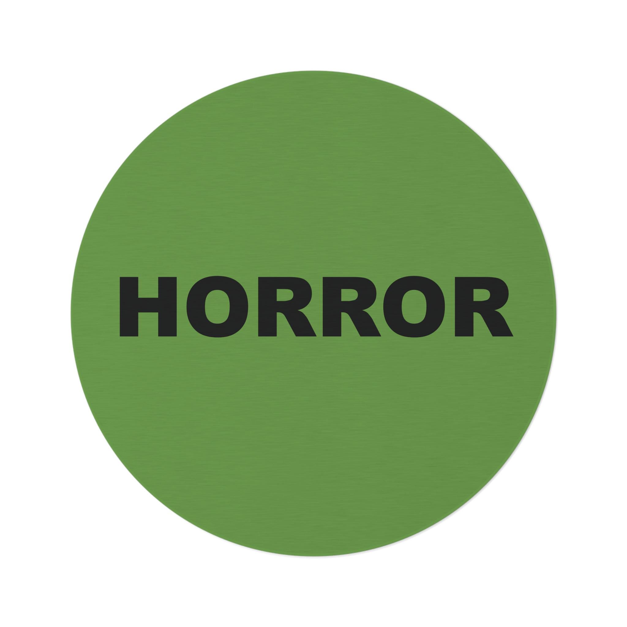 Horror Sticker Rug Horror VHS Sticker Round Area Rug - Etsy