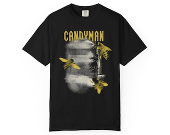 Candyman Schädel und Bienen T-Shirt | Von Horrorfilm inspiriertes grafisches T-Shirt Comfort Colors