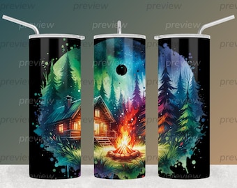 Camping Watercolor Clipart Bundle (Digital Download)
