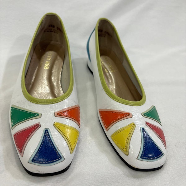 Women’s vintage leather flat shoes made expressly for Bob Baker size 6 1/2