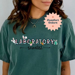 Laboratory Scientist Easter Shirt, Crewneck for Chemistry, Microbiology, Researcher, Histology, Science Teacher,Medical Lab School Tee Gift