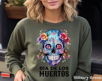 Pastel Goth Clothing, Dia De Los Muertos Sweatshirt, Day of the Dead Shirt