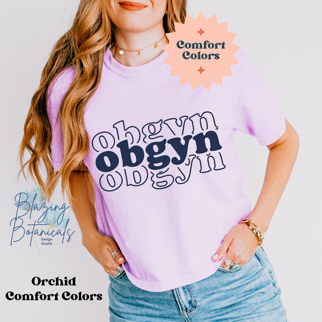 OBGYN Comfort Colors Boxy Tee Crop Top 3023 Obstetrics Tee, Present for ...