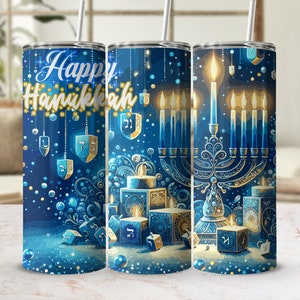 Hanukkah Png | Jewish Png | Sublimate Designs Download | Instant Digital Download | Hanukkah Tumbler | Winter Tumbler | Sublimation Tumbler