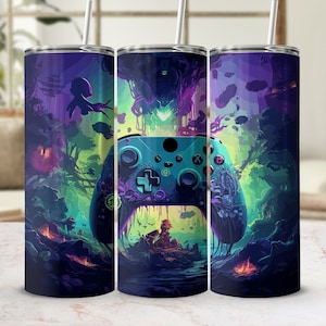 Game Tumbler Wrap | Gamer Tumbler Wrap | Inspirational Tumbler Design | Gamer Gift Idea | 3D Gamer Sublimation Designs | Gaming Accessories
