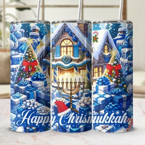 Hanukkah Png | Jewish Png | Sublimate Designs Download | Instant Digital Download | Hanukkah Tumbler | Winter Tumbler | Sublimation Tumbler