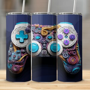 Gamer Tumbler Wrap | Tumbler For Gamer | Video Game Gift | Gamer Sublimation Tumbler Wrap | Game Tumbler Sublimation Designs Download Png