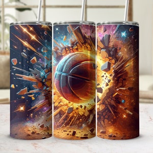 Basketball 20Oz Skinny Tumbler | Basketball Tumbler Wrap | Basketball Png | Basketball Ball Tumbler Design | Digital Download
